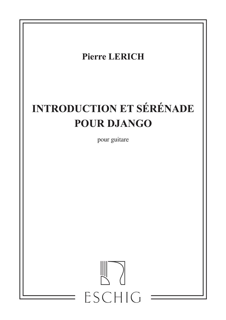 Introduction Et Serenade Pour Django